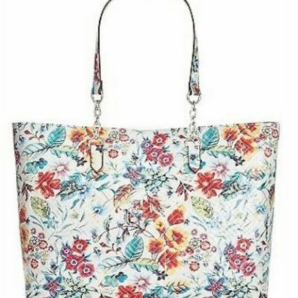 INC Quinn Quilted Floral padded laptop Large Tote